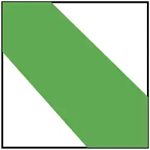 TAPE, SAFETY, GREEN / WHITE STRIPED, 2" x 108', VINYL FLOOR AND EGRESS TAPE