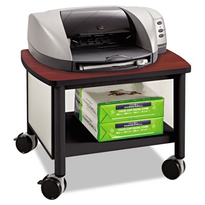 Impromptu Under Table Printer Stand, 20-1 / 2w x 16-1 / 2d x 14-1 / 2h, Black / Cherry