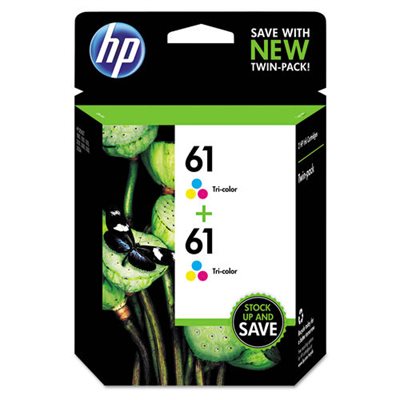 CARTRIDGE, HP #61 TRI COLOR 2PK