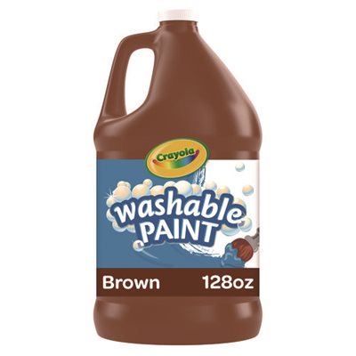 PAINT, Washable, Brown, 1 gal