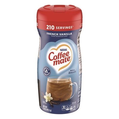 French Vanilla Creamer Powder, 15oz Plastic Bottle