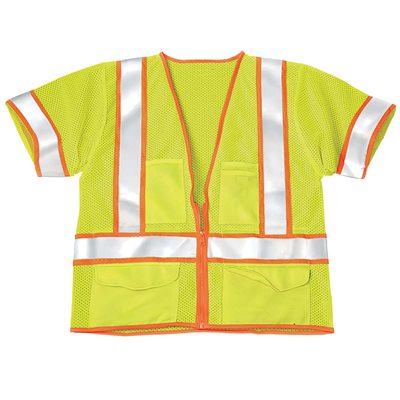 VEST, SAFETY, 2XL-3XL, ANSI CLASS 3, YELLOW