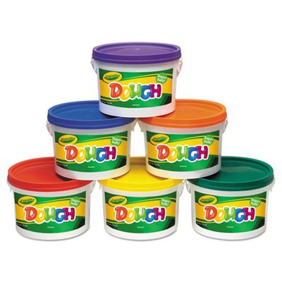 BUCKET, MODELING DOUGH, 3LB, ASSORTED, 6 / SET