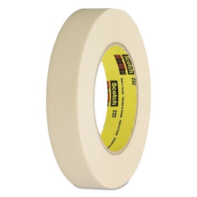 TAPE, HIGH PERFORMANCE MASKING 232 24MM X 55M 3" CORE TAN