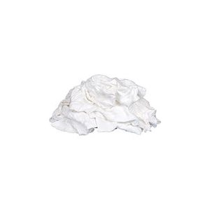 RAGS, WIPE - T-SHIRT, WHITE, 50 LBS / CASE