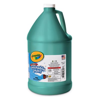PAINT, Washable, Green, 1 gal