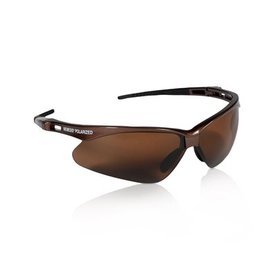 GLASSES, JACKSON NEMESIS, POLARIZED, SAFETY, W / BROWN FRAME A