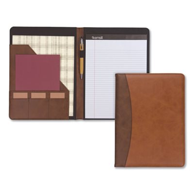 PADFOLIO, TWO-TONE TAN / BROWN POLYURETHANE