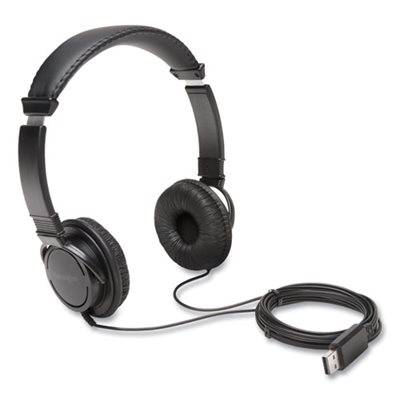 HEADPHONES, HI-FI USB-A PADDED BLK