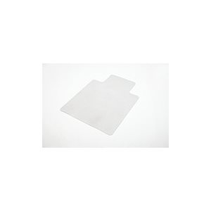 PVC CHAIR MAT,LOW TO MED. PILE CARPET,60" X 46", CLEAR