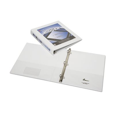 SKILCRAFT FRAMED SLANT D RING VIEW BINDER 1" WHITE