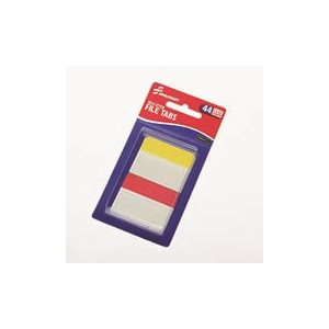 TABS, FILE 2" RED YELLOW SELF-STICK
