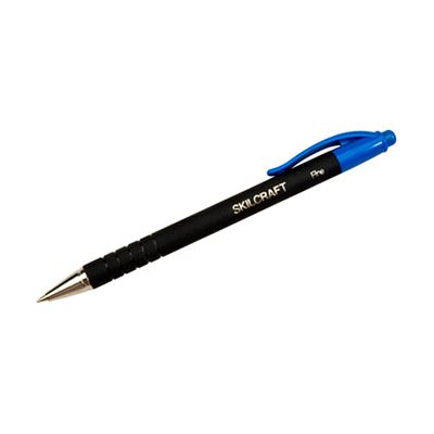 PEN, BALLPOINT, RETRACTABLE, EZGRIP RUBBER, FINE, BLUE, DOZEN