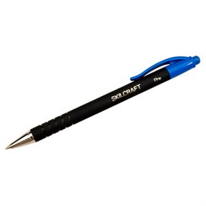 PEN, BALLPOINT, RETRACTABLE, EZGRIP RUBBER, FINE, BLUE, DOZEN