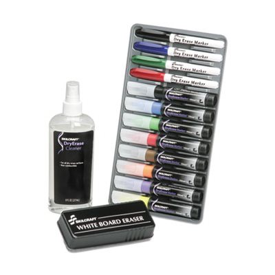 MARKER, DRY ERASE SYSTEM, 4 FINE / 8 CHISEL, ASSORTED, ABILITYONE, 12 / KIT 