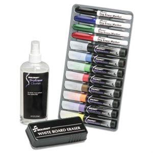 MARKER, DRY ERASE SYSTEM, 4 FINE / 8 CHISEL, ASSORTED, ABILITYONE, 12 / KIT 