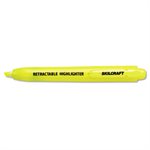 HIGHLIGHTER, CHISEL TIP, RETRACTABLE, YELLOW, ABILITYONE, DOZEN