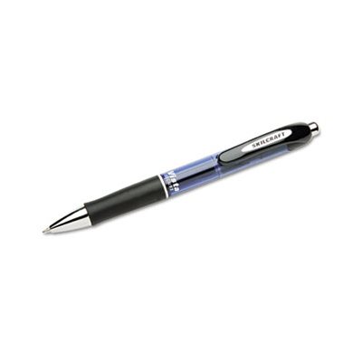 PEN, ROLLERBALL, RETRACTABLE, GEL, VISTA SECURITY, .7MM FINE, BLUE, ABILITYONE, 3 / PACK