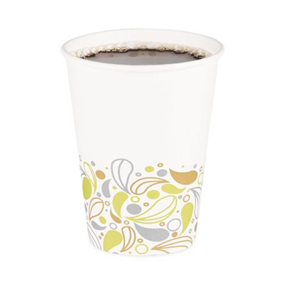 DEERFIELD PRINTED PAPER HOT CUPS, 12 OZ. 1000 / CARTON