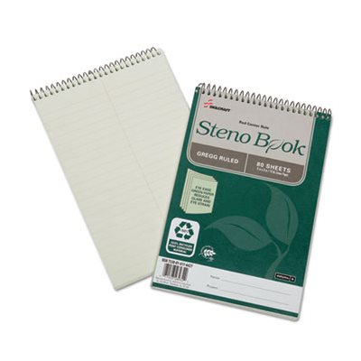 MEMO BOOK, RULED, 6" x 9", EASY-EYE GREEN, 80 SHEETS, 6 PADS / PK