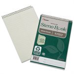 MEMO BOOK, RULED, 6" x 9", EASY-EYE GREEN, 80 SHEETS, 6 PADS / PK