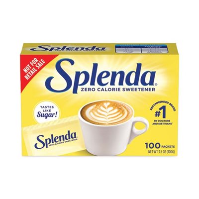 SPLENDA SWEETENER, NO CALORIE 0.035OZ PACKETS BX100