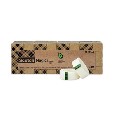 TAPE, INVISIBLE, Magic Greener Tape, .75" x 900", 1" Core, 16 / Pack