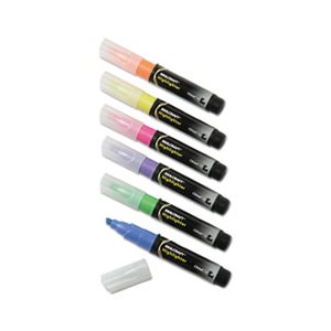 HIGHLIGHTER, FLUORESCENT, CHISEL TIP, ASSORTED, ABILITYONE, 6 / PK