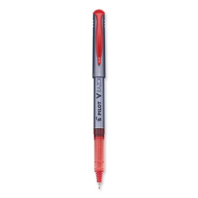 V Razor Point Liquid Ink Marker Pen, Red Ink, .5mm, Dozen