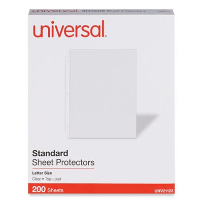 SHEET PROTECTOR, 8 1 / 2 X 11 CLEAR 200 / BX