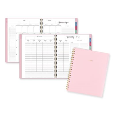 PLANNER, WEEKLY /  MONTHLY HARMONY POLY 11X9.38 PINK COVER