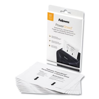 LUBRICANT SHEETS-POWERSHRED PERFORMANCE 8.5 X 6 10 / PK