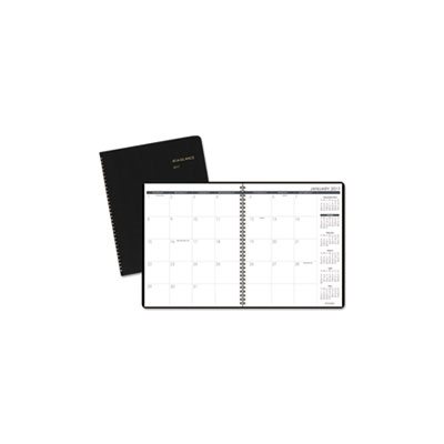 PLANNER, MONTHLY, 8.875" x 11", BLACK, 2023 to 2024