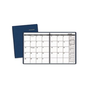 PLANNER, MONTHLY, 8.875" x 11", NAVY, 2023-2024