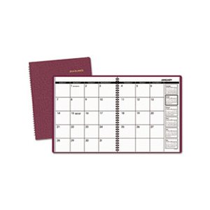 PLANNER, MONTHLY, 8.875" x 11", WINESTONE, 2020-2021