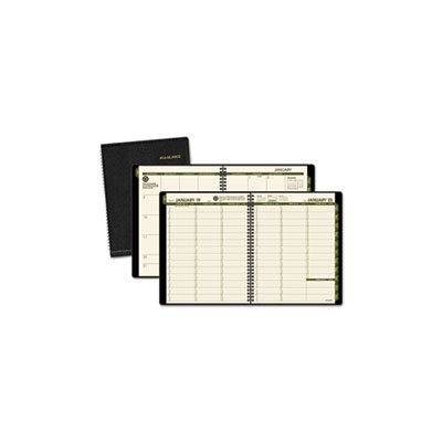 Recycled Weekly / Monthly Classic Appointment Book, 11 x 8.25, Black