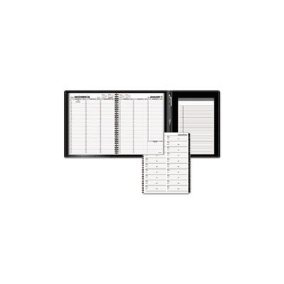 APPOINTMENT BOOK, PLUS, WEEKLY, 8.25" x 10.875", BLACK, 2020-2021