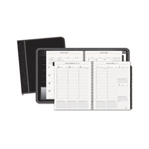 APPOINTMENT BOOK, COLUMNAR EXECUTIVE, WEEKLY / MONTHLY, RECYCLED,  ZIPPER, 8.25" x 10.875"