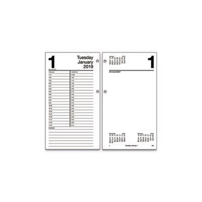 DESK CALENDAR REFILL, LARGE,  4.5" x 8", WHITE