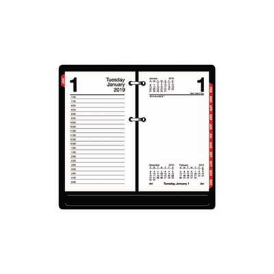 DESK CALENDAR REFILL, RECYCLED, WITH TABS, 3.5" x 6", WHITE, 2022