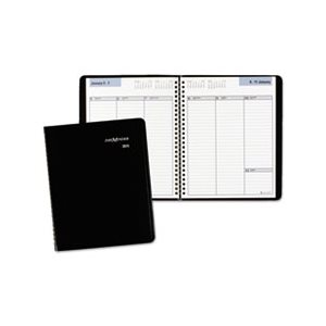 PLANNER, WEEKLY, 6.875" x 8.75", BLACK, 2020