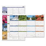 PLANNER, "SEASONS IN BLOOM", VERTICAL / HORIZONTAL, ERASABLE, WALL, 24" x 36", 2020