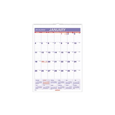 Monthly Wall Calendar with Ruled Daily Blocks, 8 x 11, White 2022 Monthly Wall Calendar with Ruled Daily Blocks, 8 x 11, White 2022