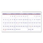 Horizontal-Format Three-Month Reference Wall Calendar, 24 x 12, 2021