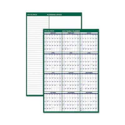 WALL PLANNER, ERASABLE, VERTICAL, 32" x 48", 2020