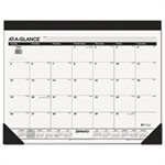 Monthly Refillable Desk Pad, 22 x 17, White, 2021
