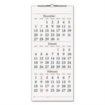 Three-Month Reference Wall Calendar, 12 x 27, 2020-2022