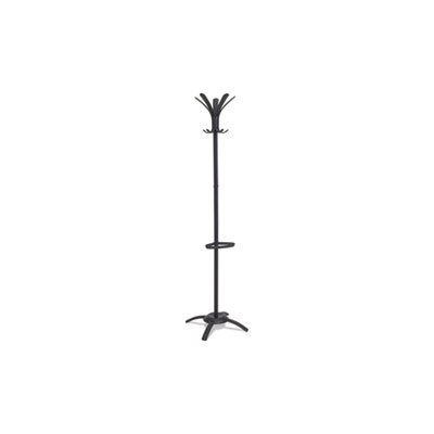 Coat Stand, CLEO, Stand Alone Rack, Ten Knobs, Steel / Plastic, Black