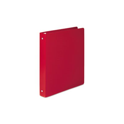 BINDER, POLY ROUND RING, ACCOHIDE, 35-PT, COVER, 1" CAPACITY, EXECUTIVE RED