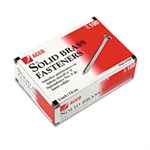FASTENER, BRASS PRONG, PAPER FILE FASTENERS, 3" LENGTH, 100 / BOX